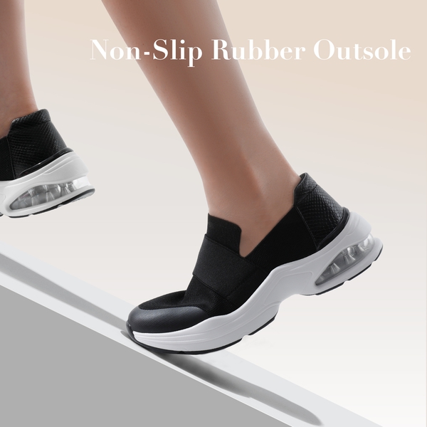 Women’s Comfortable Walking Shoes - BLACK - 4