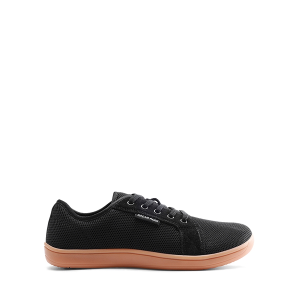 Women's Barefoot Walking Sneakers - BLACK/BROWN - 1