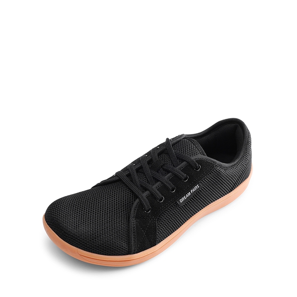 Women's Barefoot Walking Sneakers - BLACK/BROWN -  0