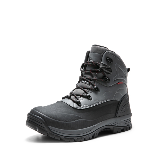 Men's Non-Slip Waterproof Winter Snow Boots - GREY - 1