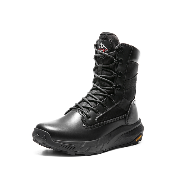 [Peakforce] Men's Breathable Tactical Military Work Boots - BLACK - 1