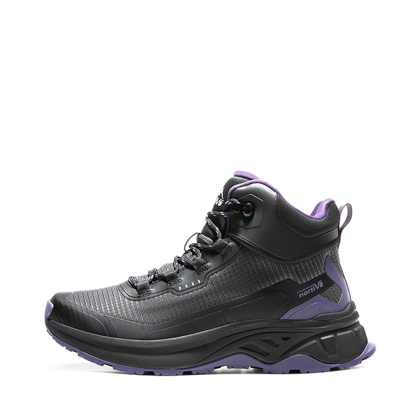Women's Water-Resistant Lightweight Hiking Boots - BLACK/PURPLE -  0