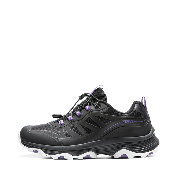Women's Waterproof Mesh Hiking Shoes - BLACK/PURPLE -  0