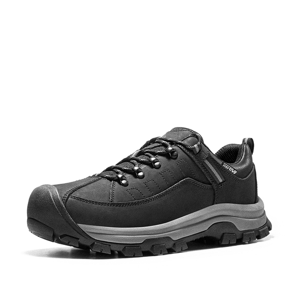 [Bluff] Men's Cushioned Waterproof Hiking Shoes - BLACK -  0