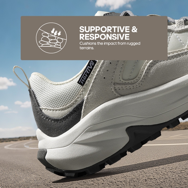 [Wicklow] Women's Minimalist Hiking Sneakers - KHAKI - 3