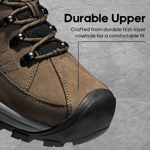 [Bluff] Men's Cushioned Waterproof Hiking Shoes - KHAKI - 2