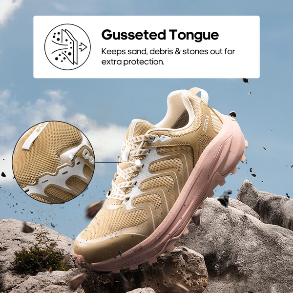 [Echo] Women's Breathable Travel Hiking Shoes - TAN - 5