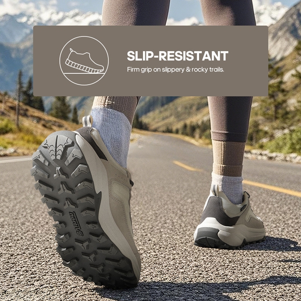 [Wicklow] Women's Minimalist Hiking Sneakers - KHAKI - 4