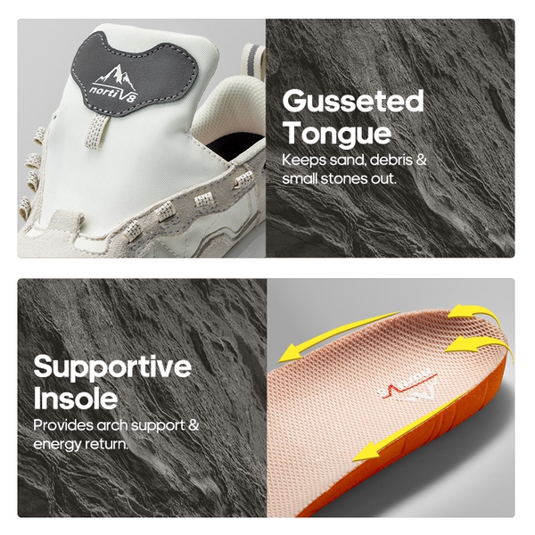 [Wicklow] Women's Minimalist Hiking Sneakers - KHAKI - 6