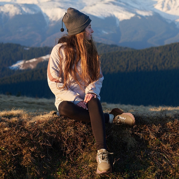 [Echo] Women's Breathable Travel Hiking Shoes - TAN - 7