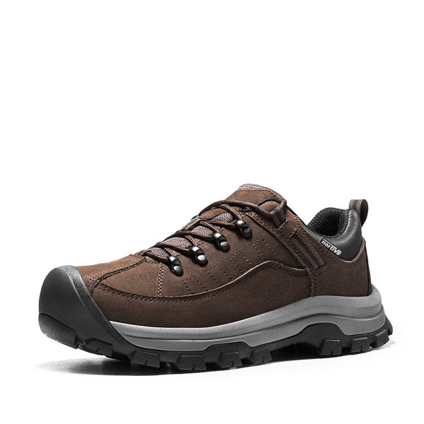 [Bluff] Men's Cushioned Waterproof Hiking Shoes - DARK BROWN -  0