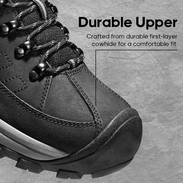 [Bluff] Men's Cushioned Waterproof Hiking Shoes - BLACK - 2