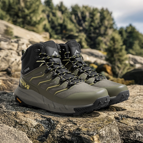 [Fern] Men's Waterproof Backpacking Boots - OLIVE - 1