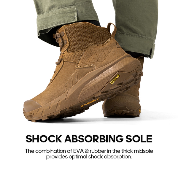 Lightweight Ankle-Support Tactical Boots 【Wide Fit】 - COYOTE - 1