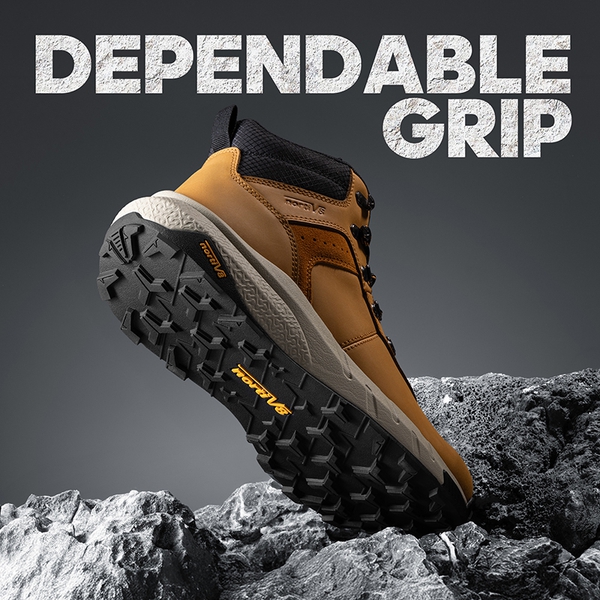 [DriftShield] Men's Arch Support Hiking Boots - BROWN - 5