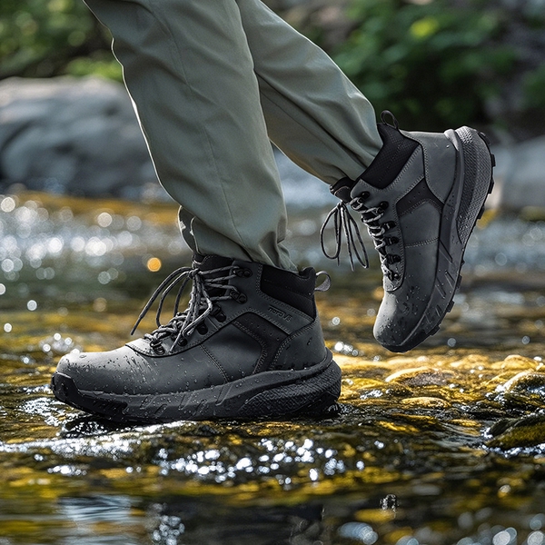 [DriftShield] Men's Arch Support Hiking Boots - GREY - 6