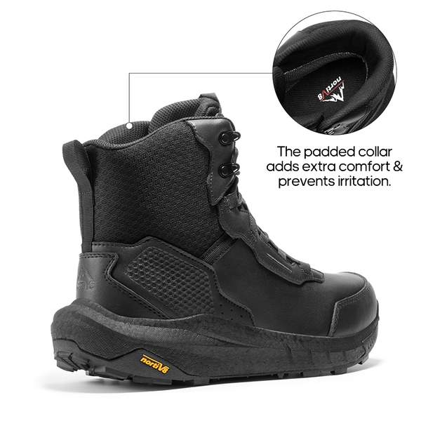 [HydroRange] Men's Tactical Combat Work Boots - BLACK - 3