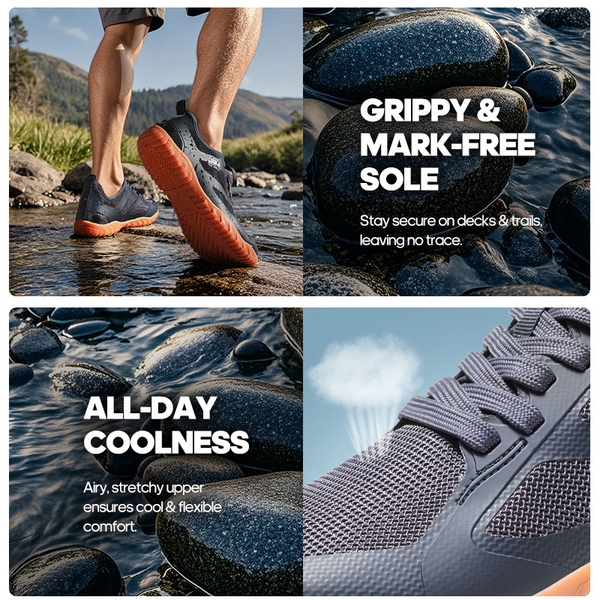 [Seagull] Quick Dry Barefoot Water Shoes - NAVY - 1