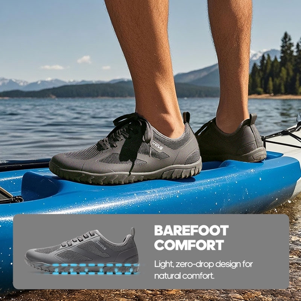 [Seagull] Quick Dry Barefoot Water Shoes - DARK GREY - 2