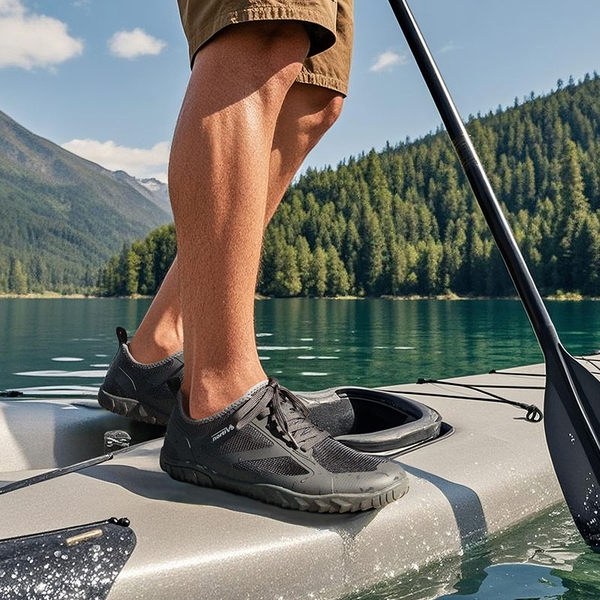 [Seagull] Quick Dry Barefoot Water Shoes - DARK GREY - 4