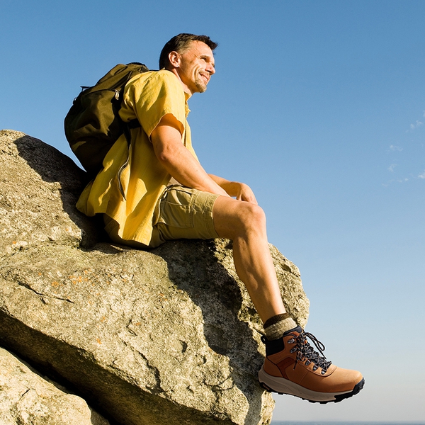 [DriftShield] Men's Arch Support Hiking Boots - BROWN - 7