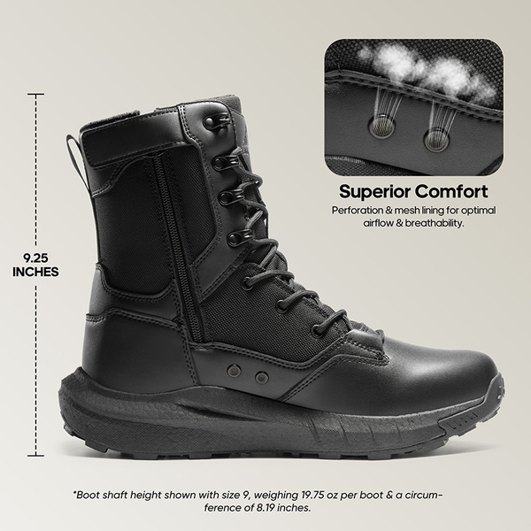 [DesertStorm] Cushioned Tactical Security Boots - BLACK - 4