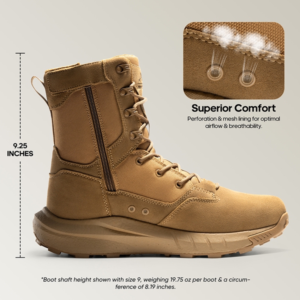 [DesertStorm] Cushioned Tactical Security Boots - COYOTE - 4