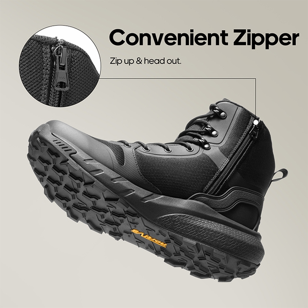 [Metrostrike] Breathable Mesh Tactical Patrol Boots - BLACK - 4