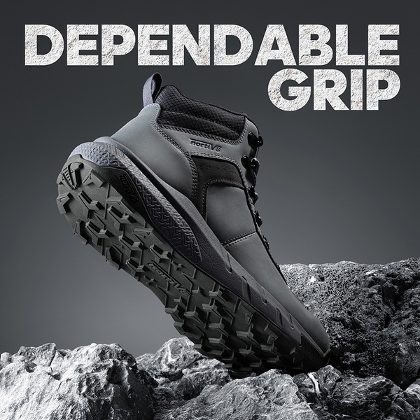 [DriftShield] Men's Arch Support Hiking Boots - GREY - 5