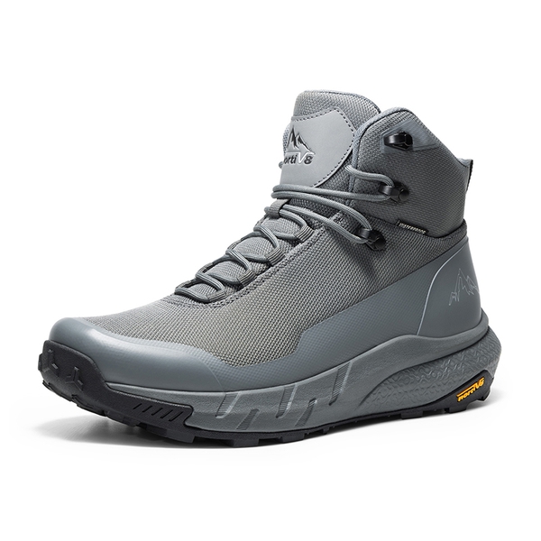 [HydroTrek] Men's High-Top Waterproof Trekking Boots - GREY -  0