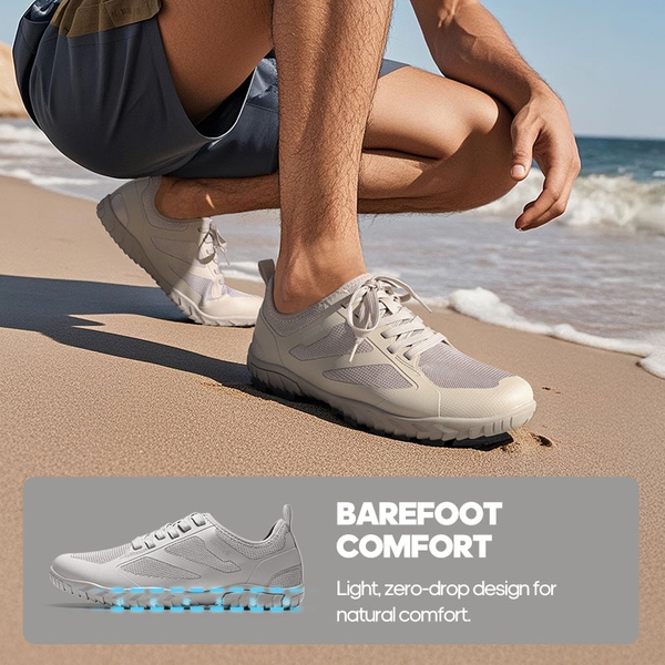 [Seagull] Quick Dry Barefoot Water Shoes - LIGHT GREY - 2