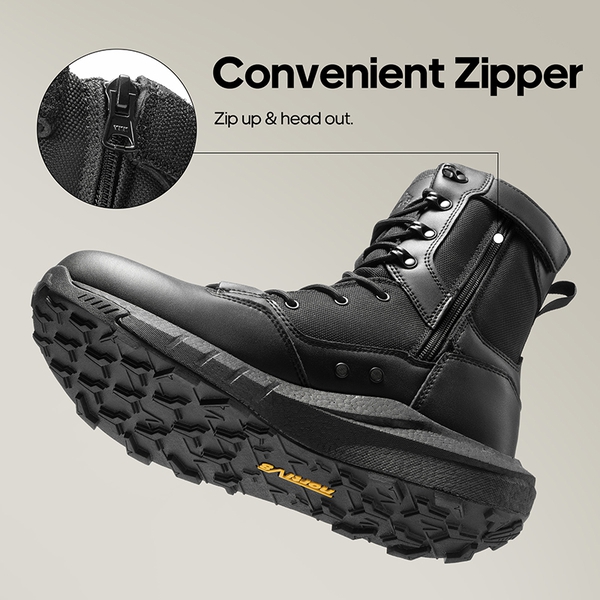 [DesertStorm] Cushioned Tactical Security Boots - BLACK - 3