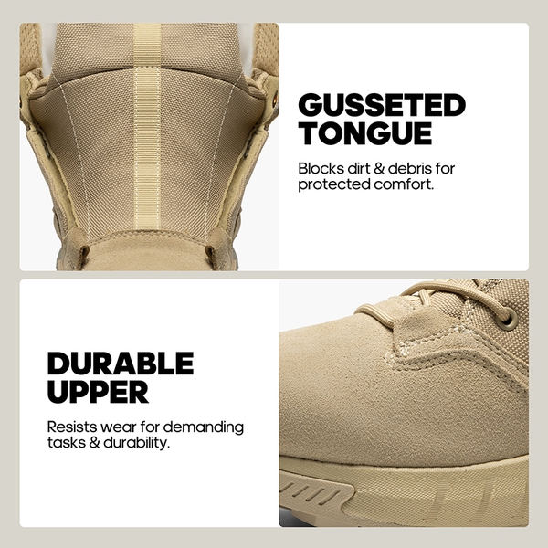 [DesertStorm] Cushioned Tactical Security Boots - SAND - 1