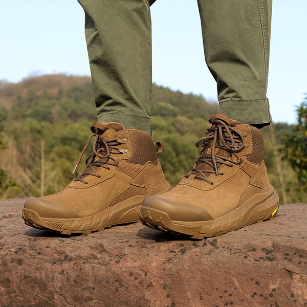 Lightweight Ankle-Support Tactical Boots 【Wide Fit】 - COYOTE - 7
