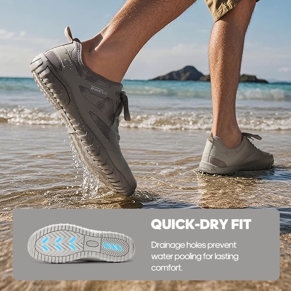 [Seagull] Quick Dry Barefoot Water Shoes - LIGHT GREY - 3