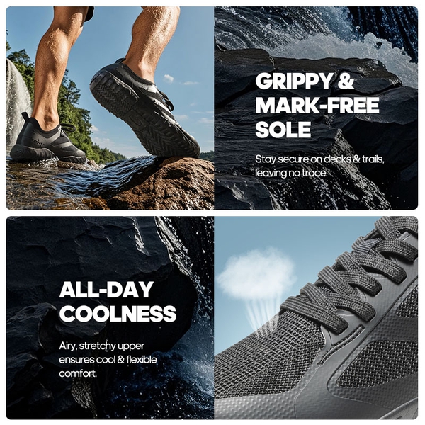 [Seagull] Quick Dry Barefoot Water Shoes - BLACK - 1