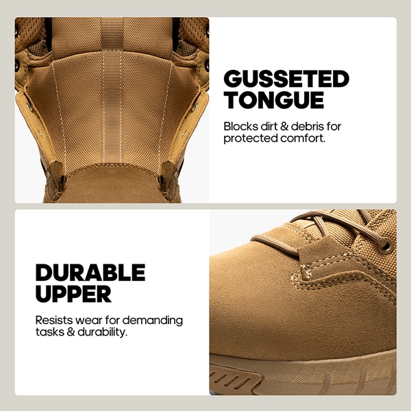 [DesertStorm] Cushioned Tactical Security Boots - COYOTE - 1