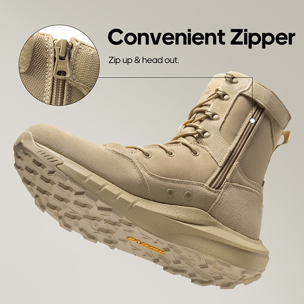 [DesertStorm] Cushioned Tactical Security Boots - SAND - 3