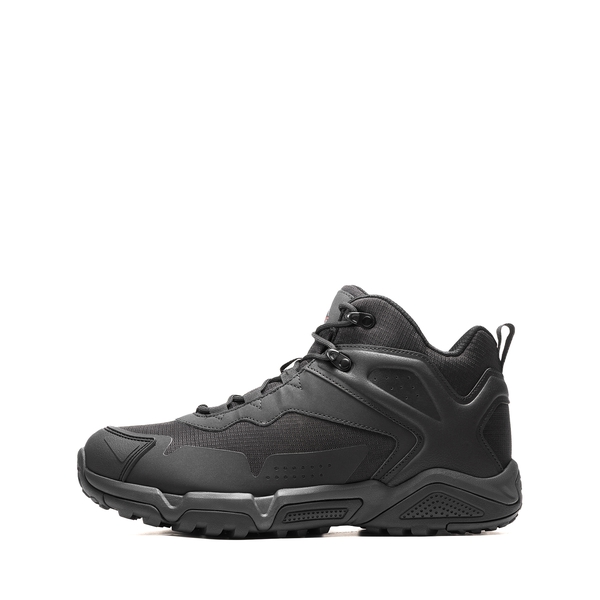 Men's Waterproof Synthetic Leather Hiking Boots - BLACK -  0