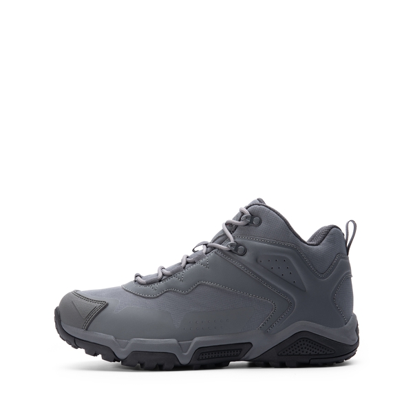 Men's Waterproof Synthetic Leather Hiking Boots - GREY -  0