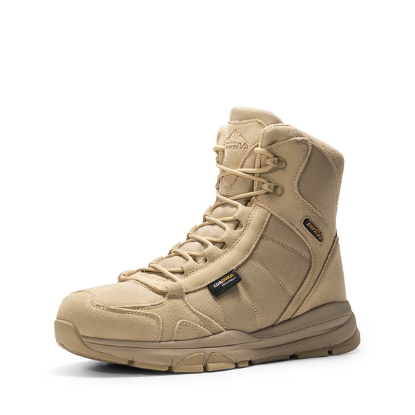 Men's Waterproof Lightweight Military Work Boots - SAND - 1