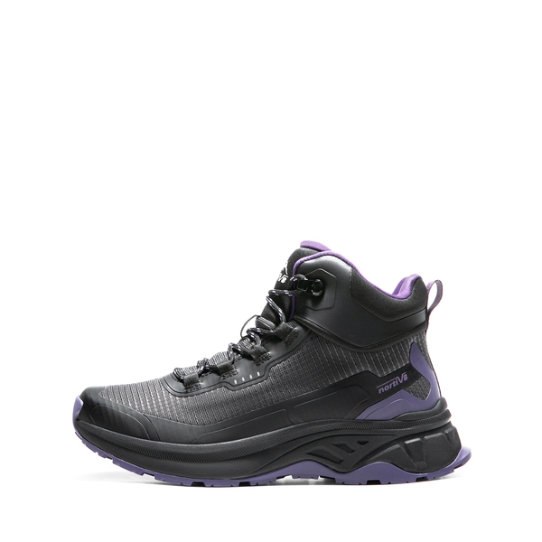 Women's Water-Resistant Lightweight Hiking Boots - BLACK/PURPLE -  0