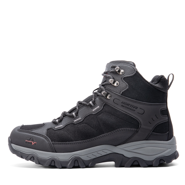 Men's Waterproof Hiking Boots - BLACK -  0