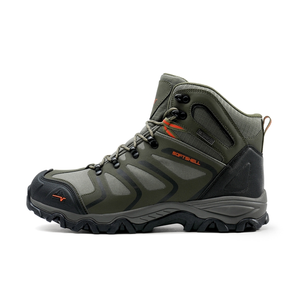 [Armadillo Series] Men's & Women's Waterproof Hiking & Walking Boots - ARMY-GREEN-BLACK-ORANGE -  0