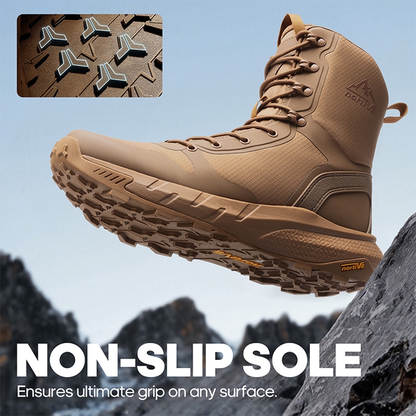 Men's Slip-Resistant Ankle Support Tactical Boots - COYOTE - 2