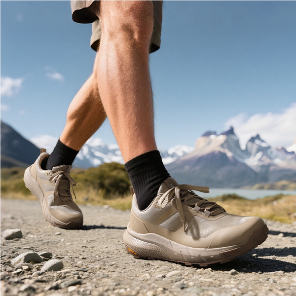 Men's Anti-Slip Arch Support Hiking Shoes - SAND - 9