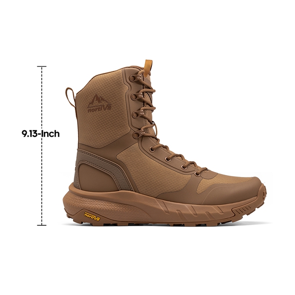Men's Slip-Resistant Ankle Support Tactical Boots - COYOTE - 6