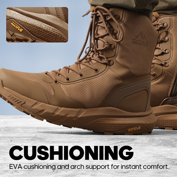 Men's Slip-Resistant Ankle Support Tactical Boots - COYOTE - 3