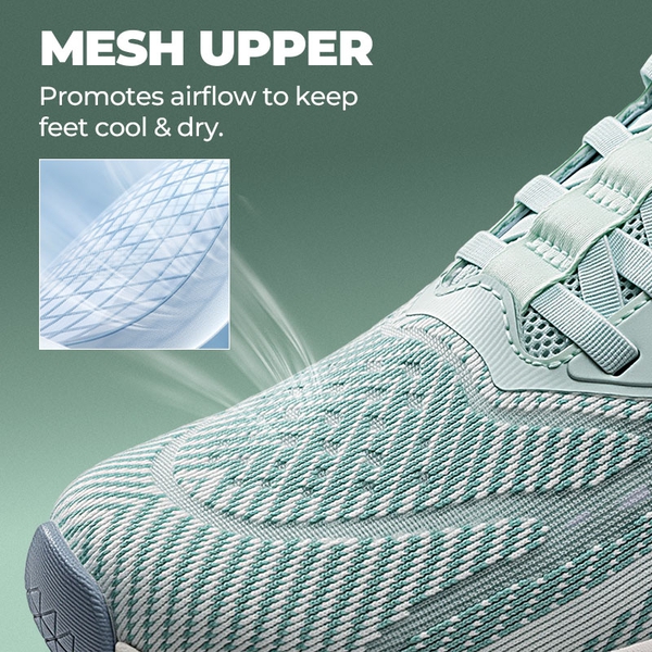 Women’s Slip-on Breathable Non-Slip Running Shoes - LIGHT GREEN - 4