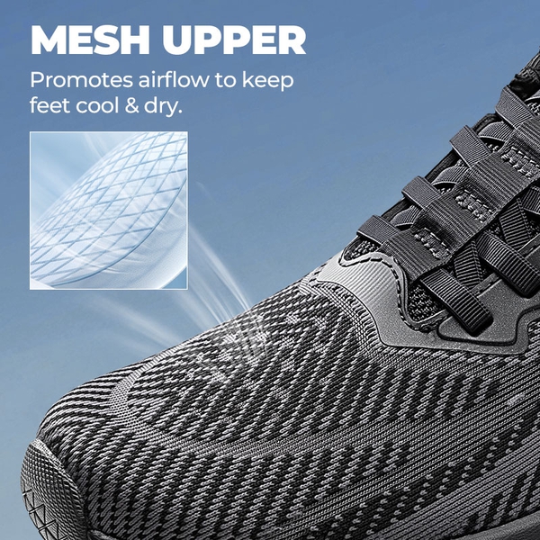 Women’s Slip-on Breathable Non-Slip Running Shoes - BLACK - 4